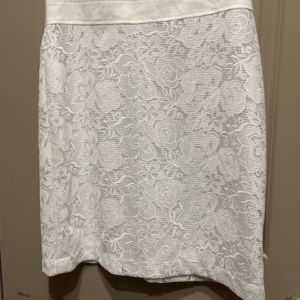 Judith & Charles NWT Sienna Sheath Sleeveless Dress Off-White Size 12 - Picture 12 of 16